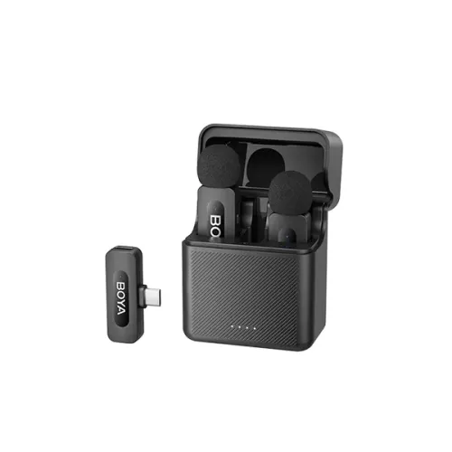 BOYA BY-V30 2.4 GHz Dual-Channel Wireless Microphone System
