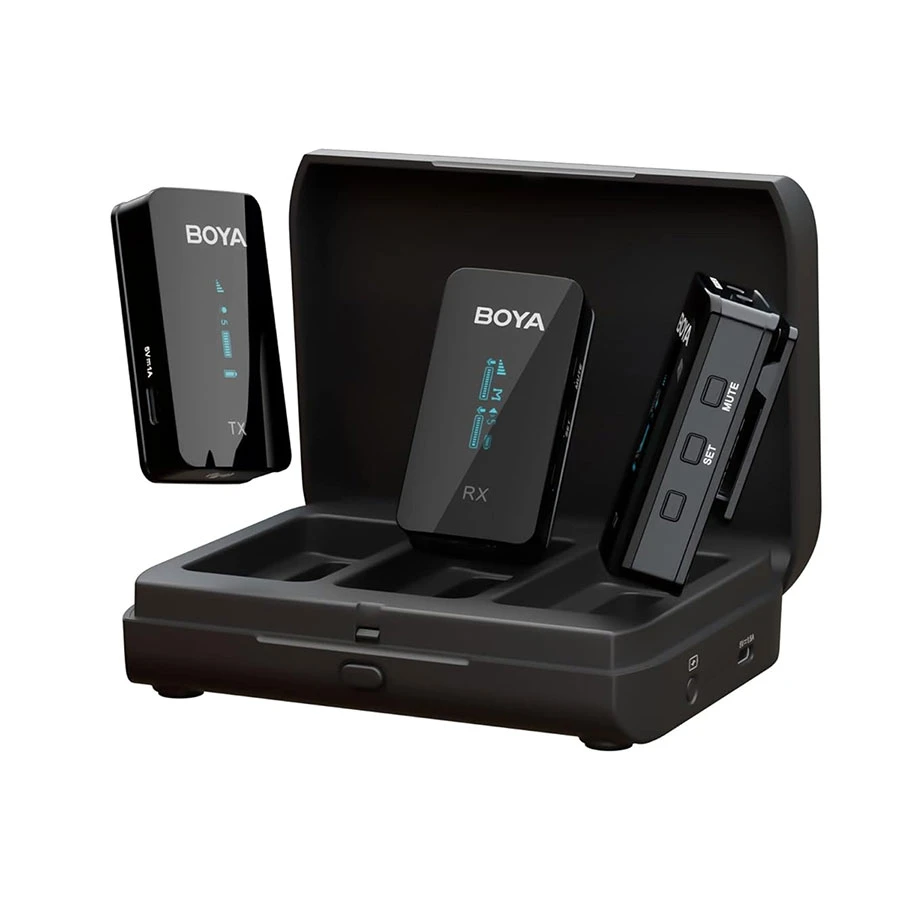 BOYA BY-XM6-K2 2.4GHz Ultracompact Wireless Rechargeable Microphone