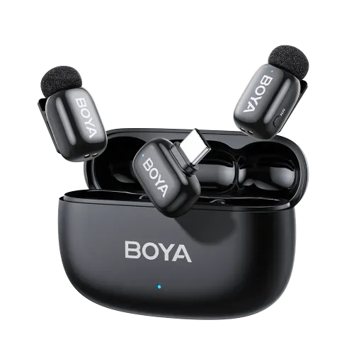 BOYA mini 2-02 Wireless Microphone System (TX-2, RX-1, With Case)