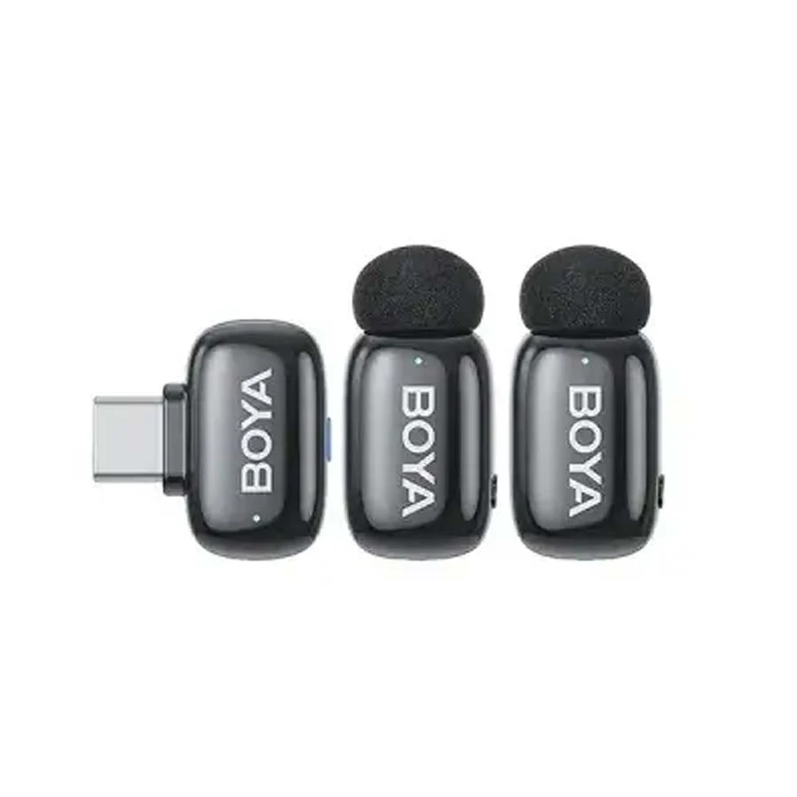 BOYA Mini 2-04 2.4G Wireless Microphone for Android & IOS (1xRX, 2xTX)