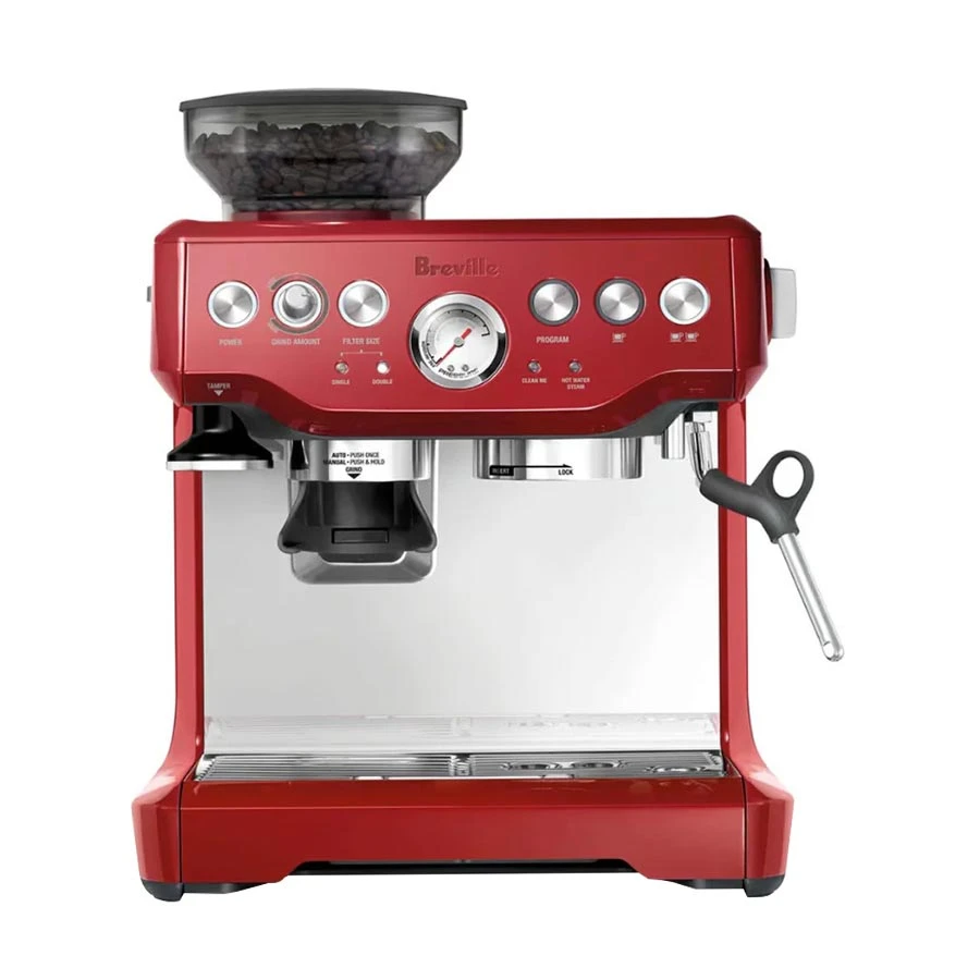 Breville Barista Express BES870CRN Cranberry Espresso Coffee Machine