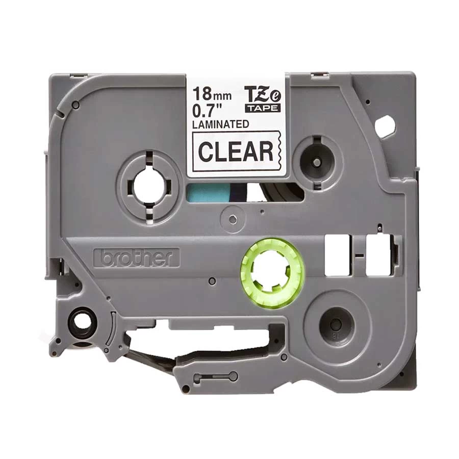 Brother TZE-141 (18mm X 8m) on Clear Tape Cartridge