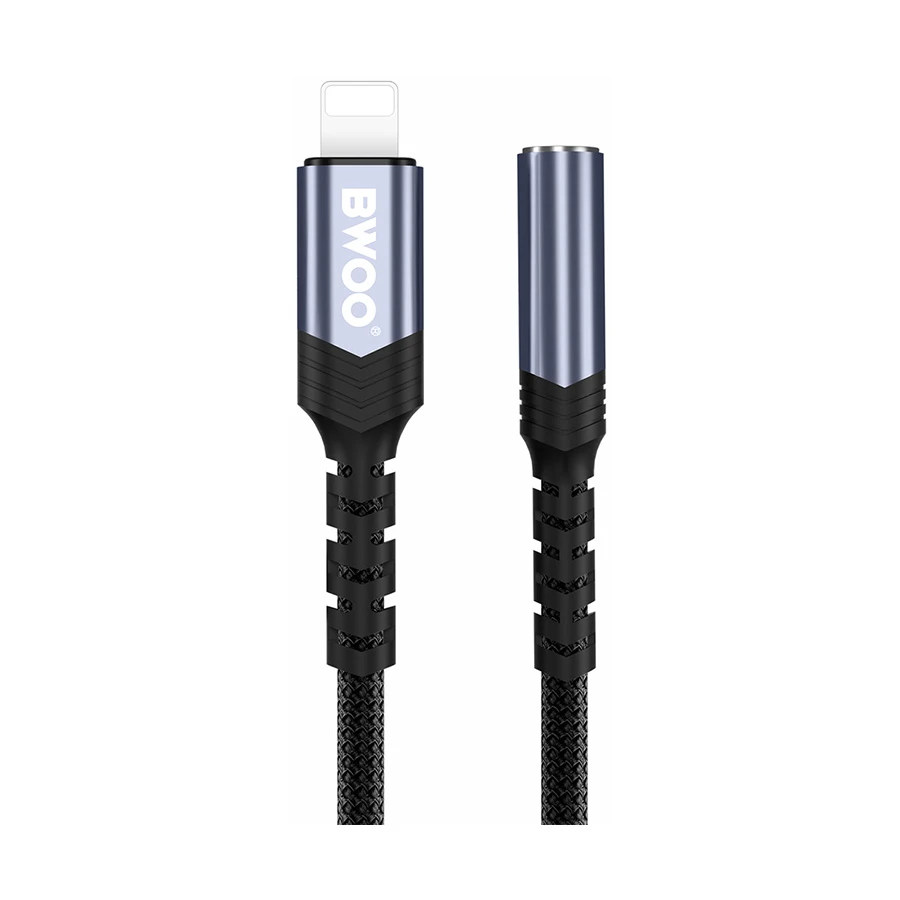 BWOO BO-BZ48 Lightning Male to 3.5mm Female, 0.1 Meter, Audio Converter