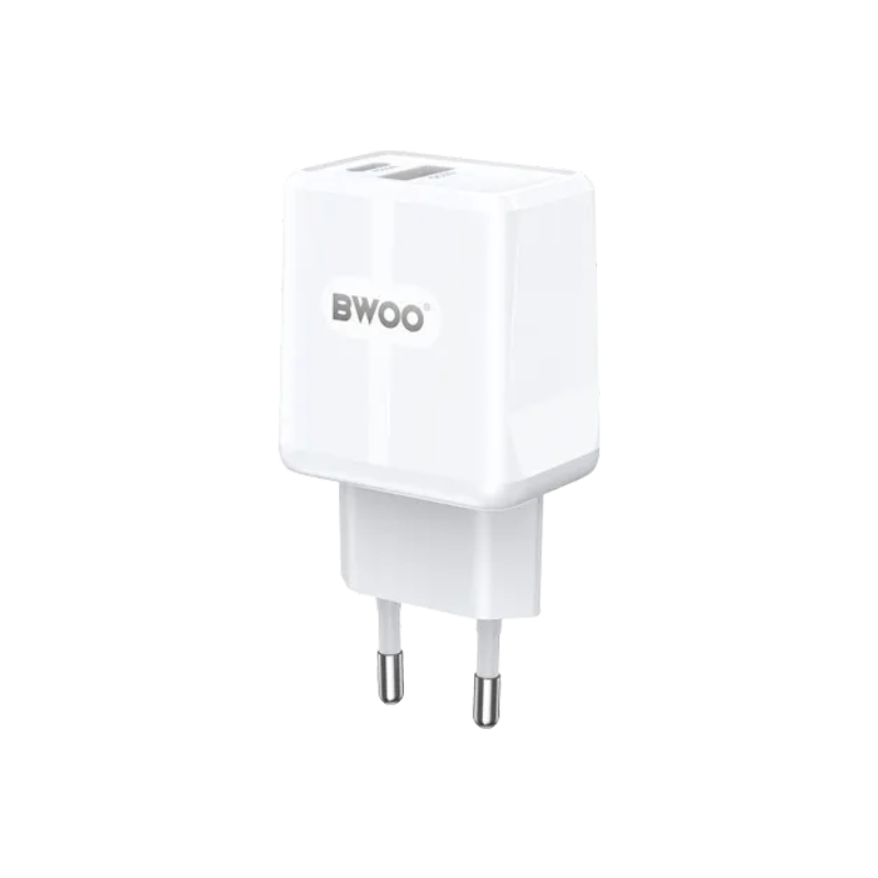 BWOO BO-CDA170 20W 2 Port Fast Charger Adapter