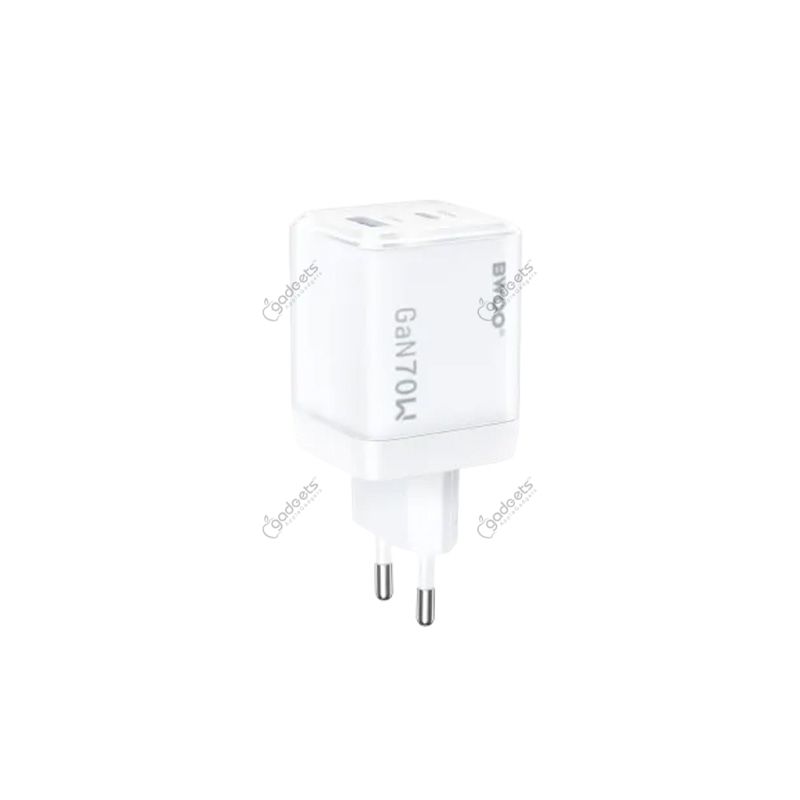 BWOO BO-CDA224 70W 2-Port Fast GaN Charger Adapter