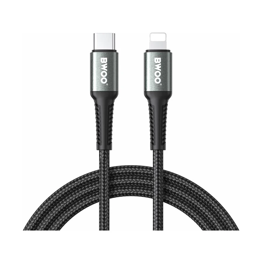 BWOO BO-X288C-L-2M USB Type-C Male to Lightning Male, 2 Meter, Charging & Data Cable (27W)