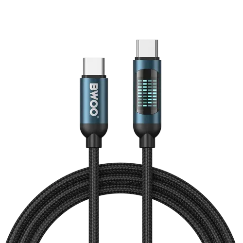 BWOO BO-X304C-C 60W 1M Type C Cable With LED Display