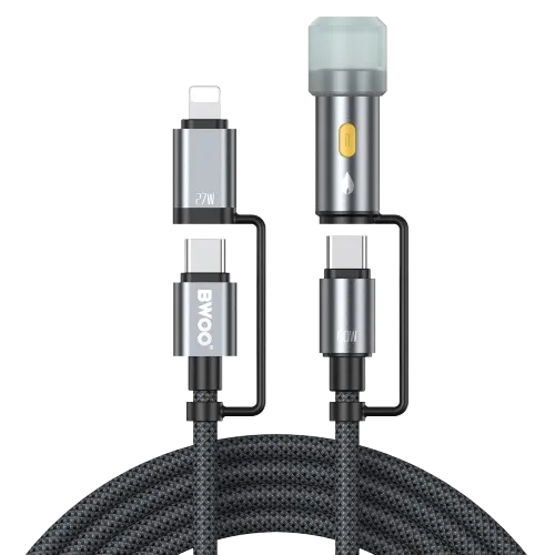 BWOO BO-X307 60W 1.2M 4-in-1 Type C Cable