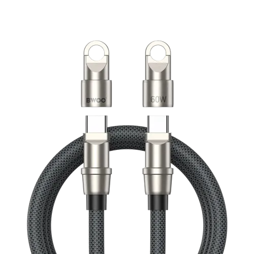 BWOO BO-X310 60W 2 in 1 Type-C to Type-C Cable