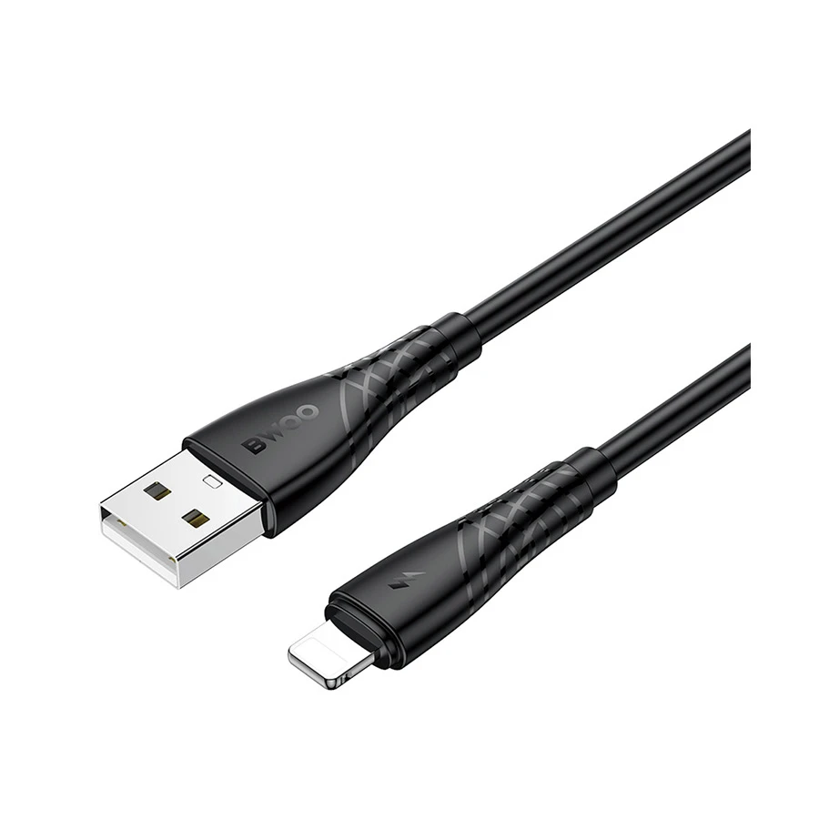 BWOO BO-X318L USB Male to Lightning Male, 1 Meter, Charging & Data Cable (15W)