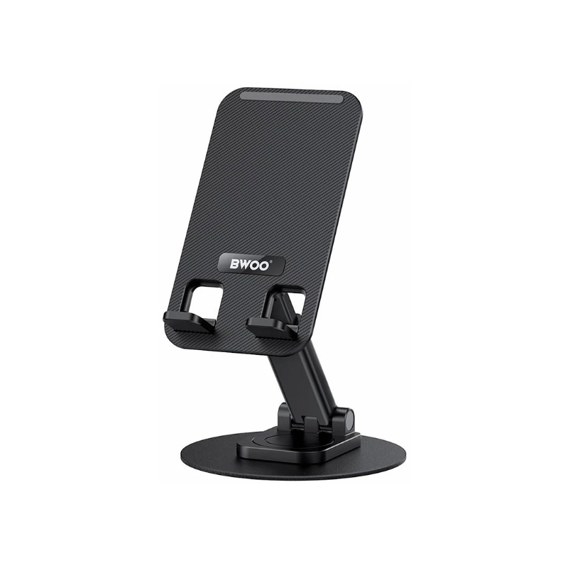BWOO BO-ZJ132 360° Rotating Aluminum Alloy Foldable Desktop Phone Holder