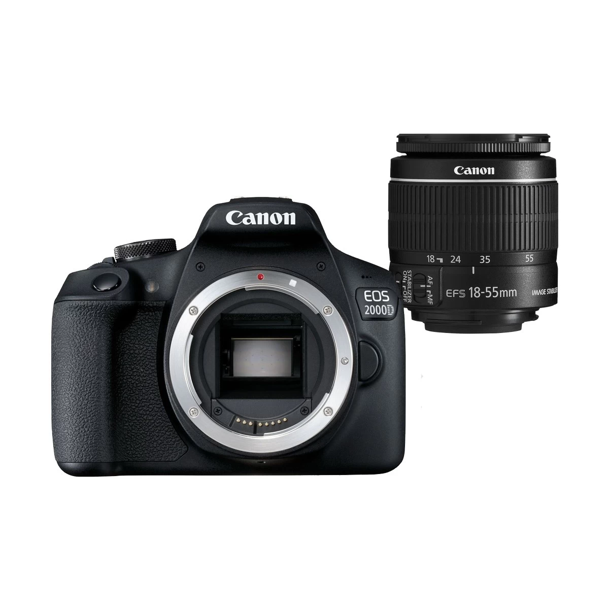 Canon EOS 2000D Digital SLR Camera with EF-S 18-55mm f/3.5-5.6 III Lens (No Warranty)