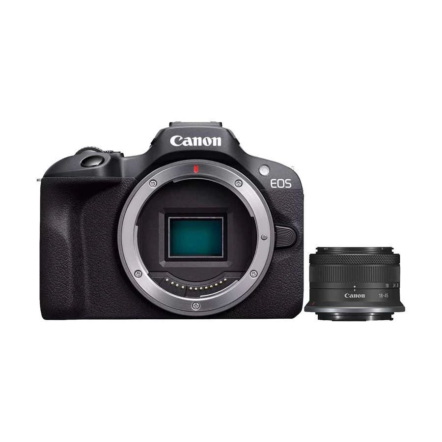 Canon EOS R100 Mirrorless Camera Body with RF-S 18-45mm F4.5-6.3 IS STM Lens (No Warranty)