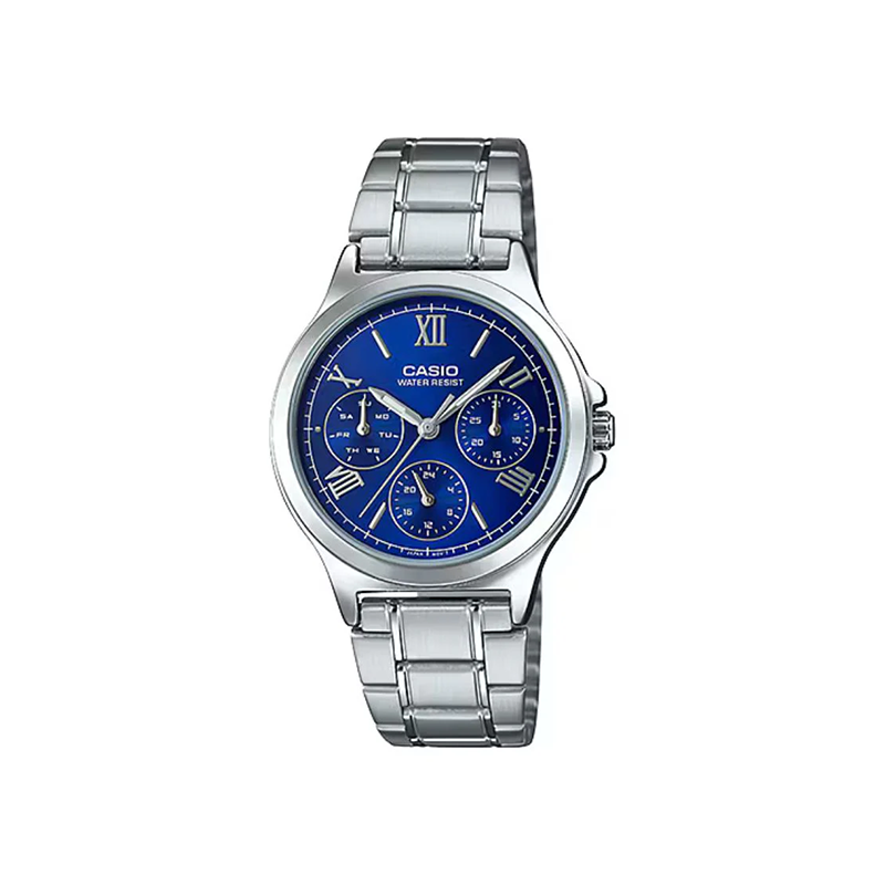 Casio Enticer LTP-V300D-2A2UDF Multifunction Stainless Steel Women’s Watch