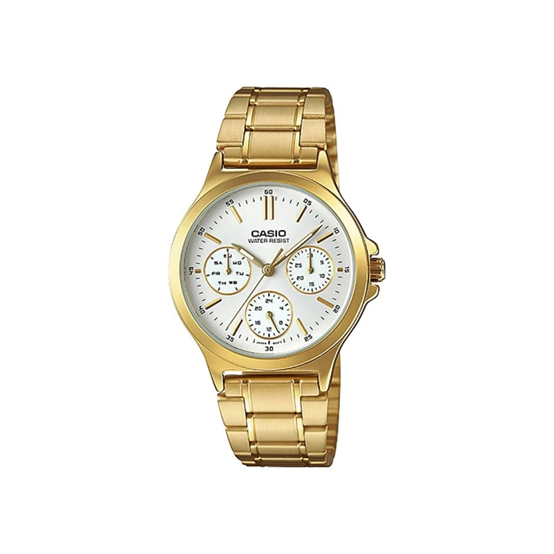 Casio Enticer LTP-V300G-7AUDF Multifunction Stainless Steel Women’s Watch