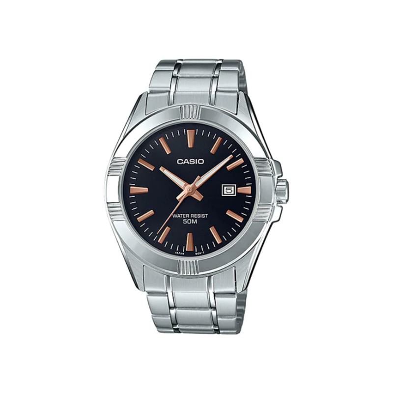 Casio Enticer MTP 1308D-1A2VDF Date Chain Men's Watch