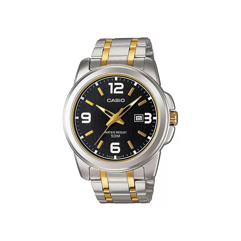 Casio Enticer MTP-1314SG-1AV Date Stainless Steel Men's Watch