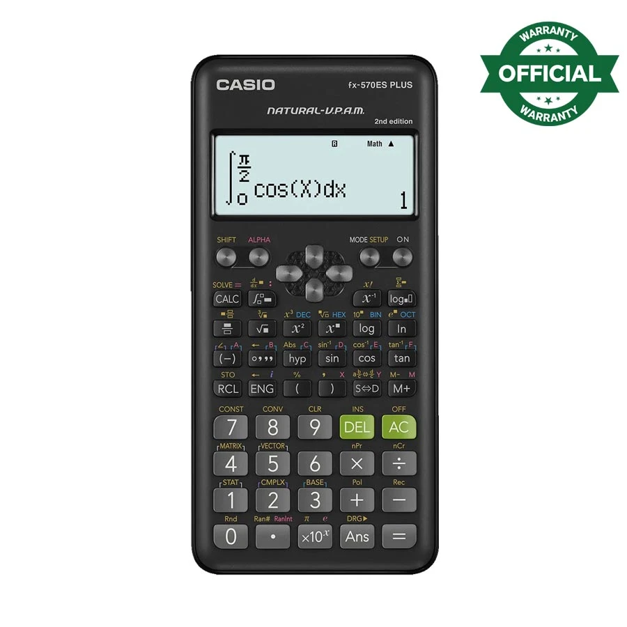 CASIO FX-570ES PLUS 2nd Edition 12 Digit (10 & 2) Scientific Calculator #C82