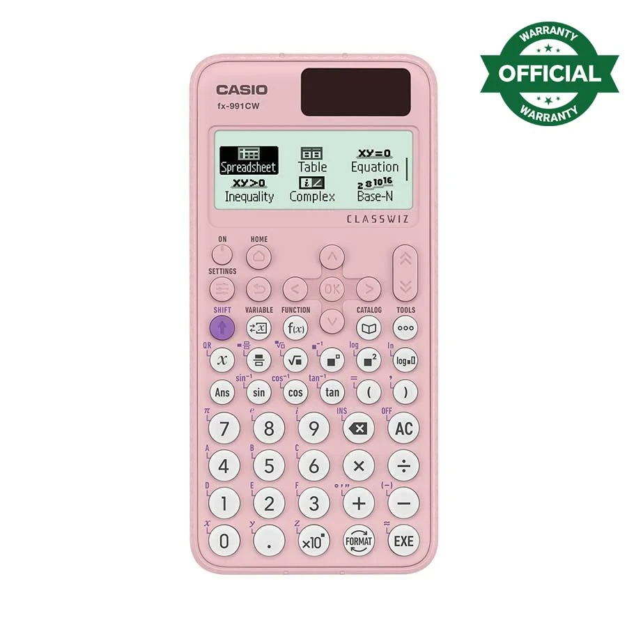 CASIO FX-991CW-PK 12 Digit (10 & 2) Non Programmable Scientific Calculator #C93 (3 Year Warranty)