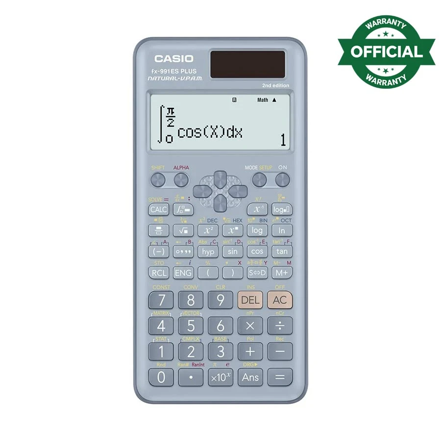 CASIO FX-991ES Plus 2nd Edition 12 Digit (10 & 2) Non Programmable Scientific Calculator #C86