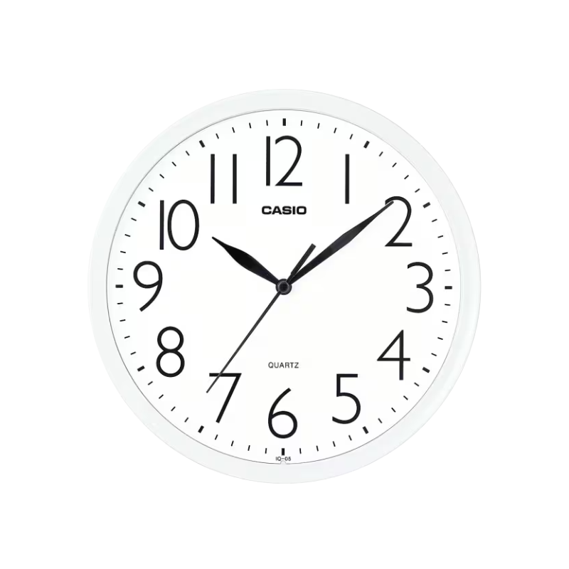 Casio IQ‑05‑7DF Analog Wall Clock