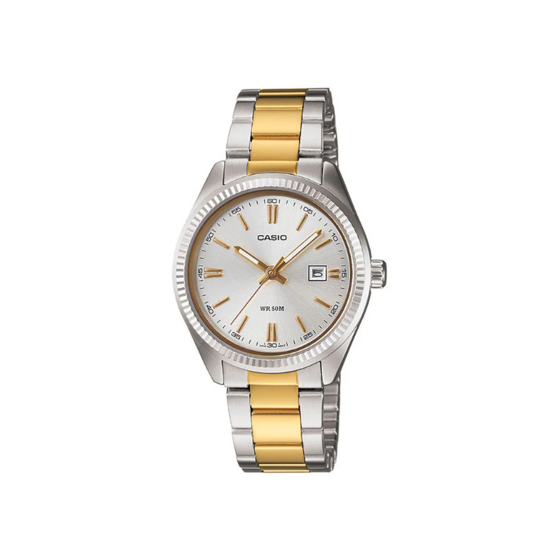 Casio Enticer LTP‑1302SG‑7AVDF Analog Two‑Tone Stainless Steel Women’s Watch