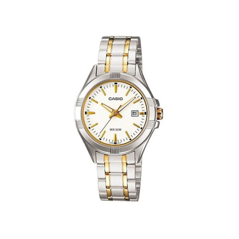 Casio Enticer LTP-1308SG-7AVDF Analog Two-Tone Stainless Steel Women’s Watch