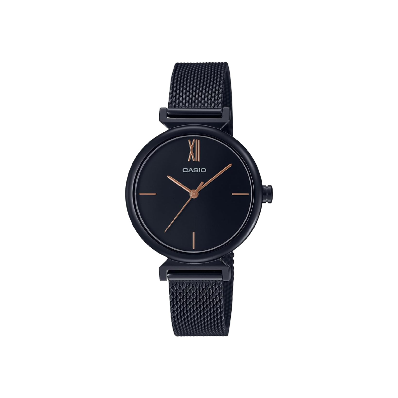 Casio Standard LTP‑2023VMB‑1CDR Analog Mesh Stainless Steel Women’s Watch