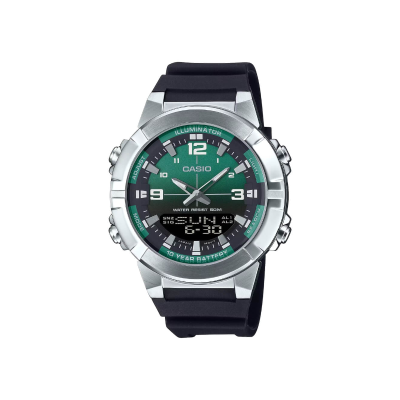 Casio Standard Dual Time AMW-870A-3AVDF Resin Belt Men’s Watch