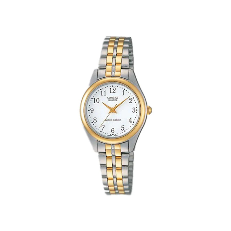 Casio Standard LTP-1129G‑7BRDF Analog Stainless Steel Women’s Watch