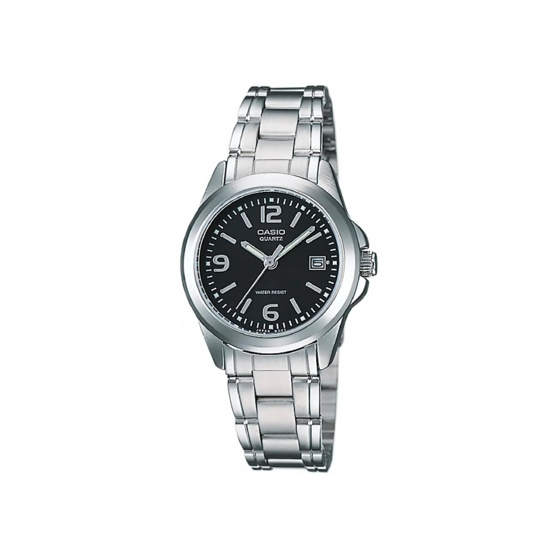 Casio Standard LTP‑1215A‑1ADF Analog Stainless Steel Women’s Watch