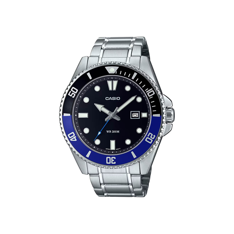 Casio Standard MDV-107D-1A2VDF Duro Date Stainless Steel Men’s Watch