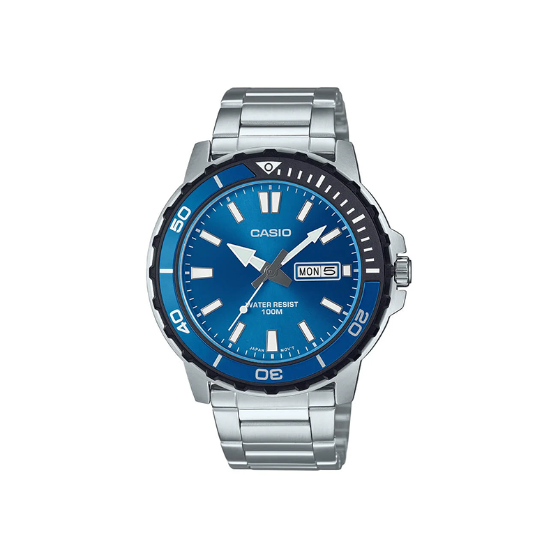 Casio Standard MTD-125D-2A1VDF Day Date Stainless Steel Men’s Watch