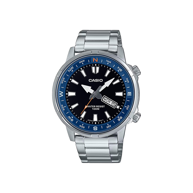 Casio Standard MTD-130D-1A2VDF Day Date Stainless Steel Men’s Watch