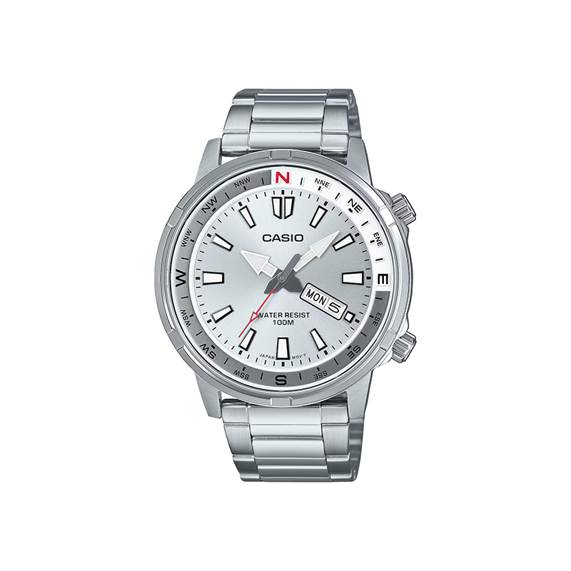 Casio Standard MTD-130D-7AVDF Day Date Stainless Steel Men’s Watch