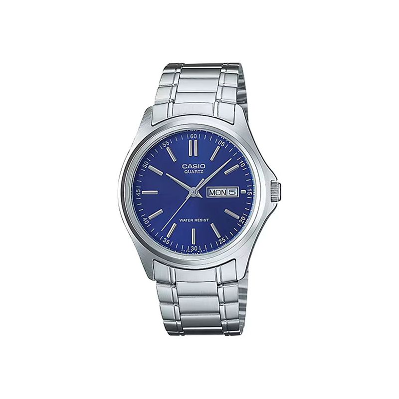 Casio Standard MTP-1239D-2ADF Day  Date Stainless Steel Men's Watch