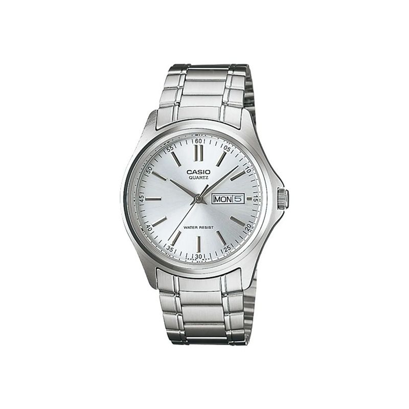 Casio Standard MTP-1239D-7ADF Day  Date Stainless Steel Men's Watch