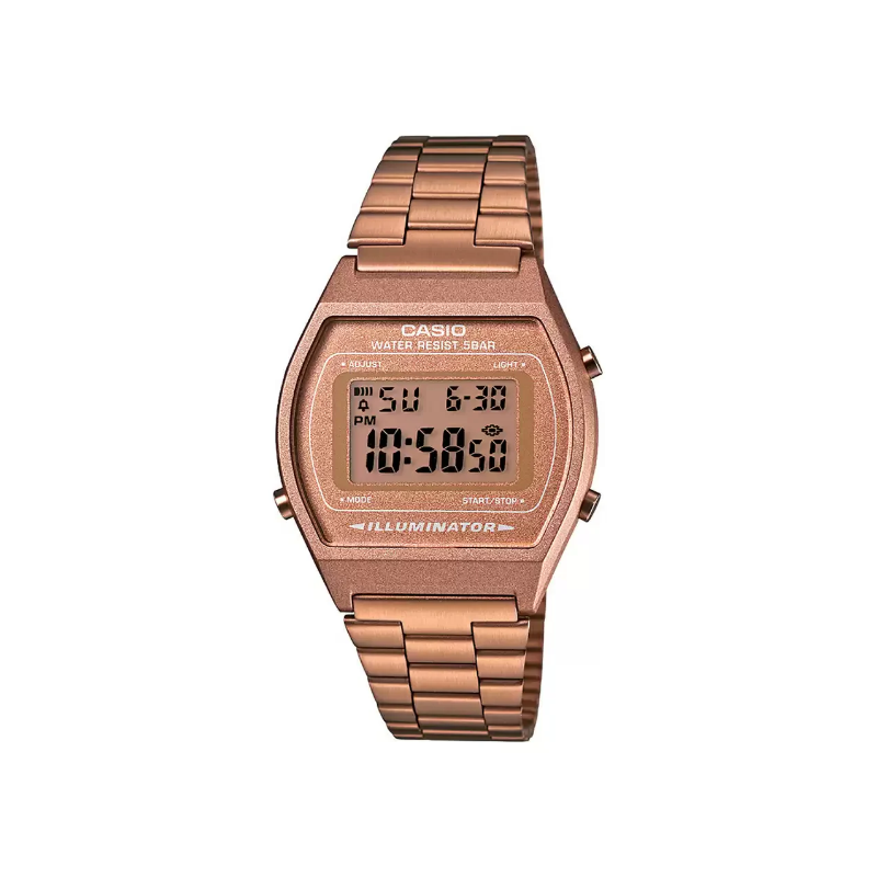Casio Vintage B640WC-5ADF Digital Rose Gold Stainless Steel Unisex Watch