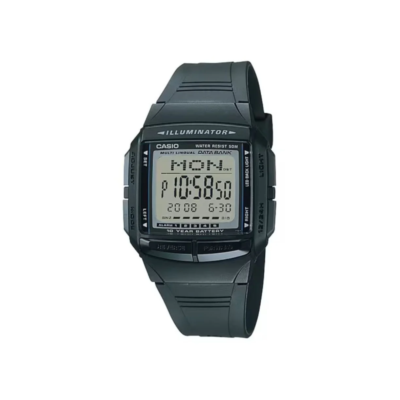 Casio Vintage DB-36-1AVDF Illuminator Data Bank Resin Belt Men’s Watch