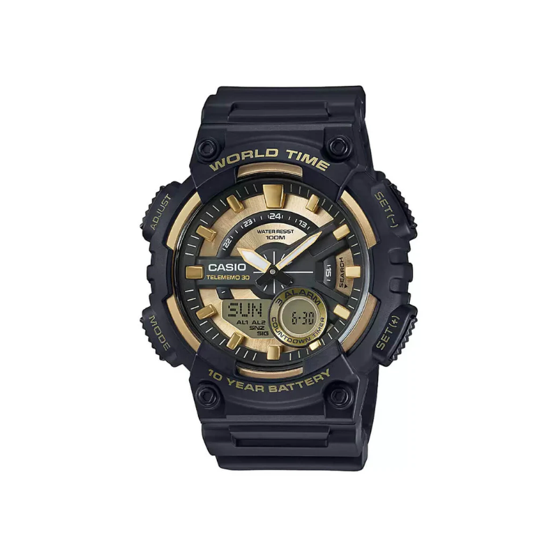 Casio Youth Dual Time AEQ-110BW-9AVDF Resin Belt Men’s Watch