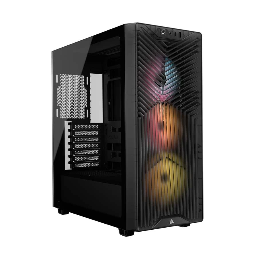 CORSAIR 3200D RS ARGB Mid-Tower Tempered Glass Smoke ATX Gaming Desktop Case
