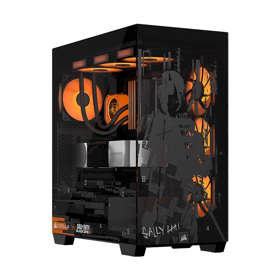 CORSAIR 3500X Call of Duty OPS 6 Edition Mid Tower E-ATX Gaming Desktop Casing #CC-9011276-COD