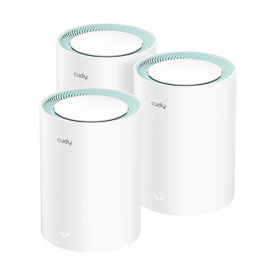 Cudy M1300 AC1200 Mbps Gigabit Dual-Band Mesh Wi-Fi 5 System (3-Pack)