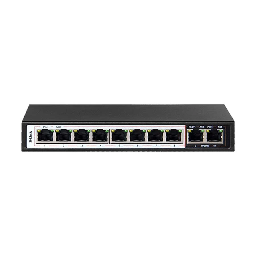 D-Link DES-F1010P-E 10 Port Unmanaged PoE Switch