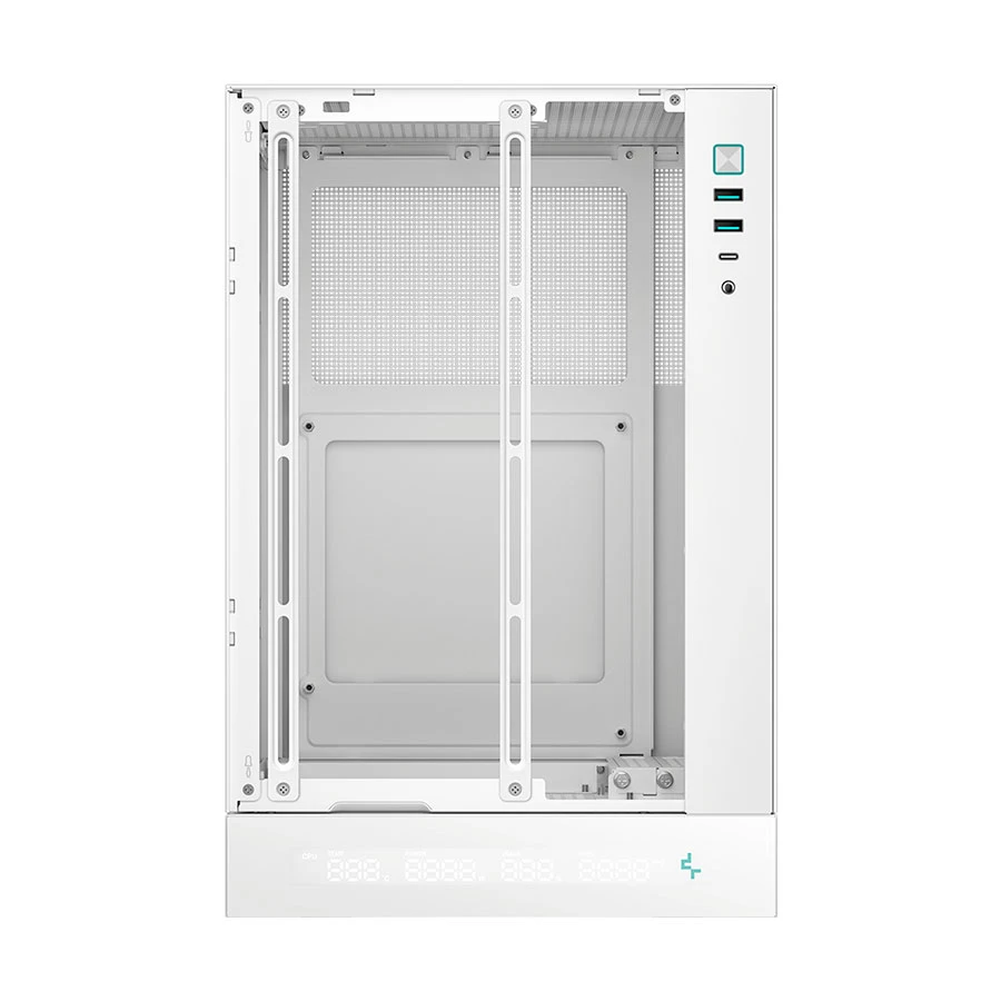 DeepCool CH170 Digital WH Mini Tower Mini-ITX Gaming Desktop Casing #R-CH170-WHNPI0D-G-1