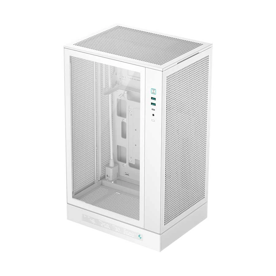 DeepCool CH270 Digital WH Mesh Mini Tower (Tempered Glass Window) Micro-ATX Desktop Case #R-CH270-WHNDM0-G-1