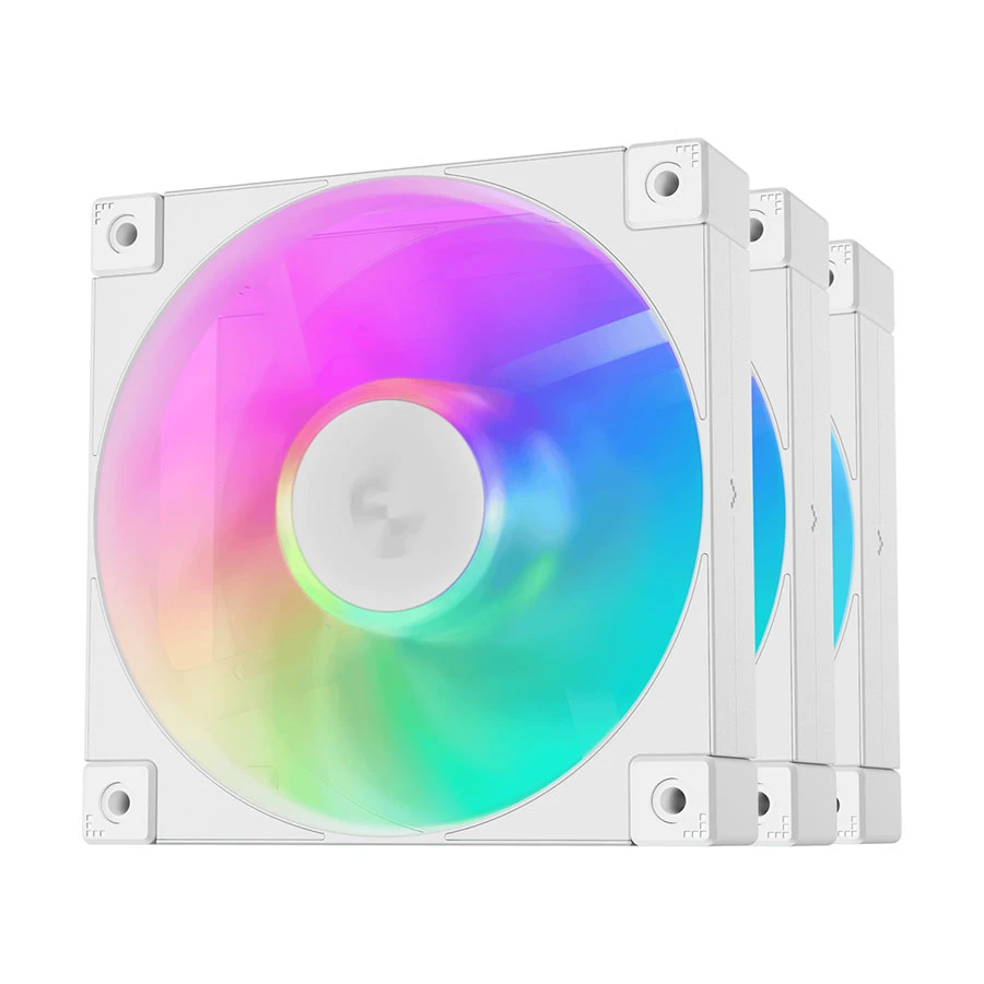 DeepCool FD12 ARGB WH-3 IN 1 (3xFAN) Casing Cooling Fan #R-FD12-WHAPN3-G
