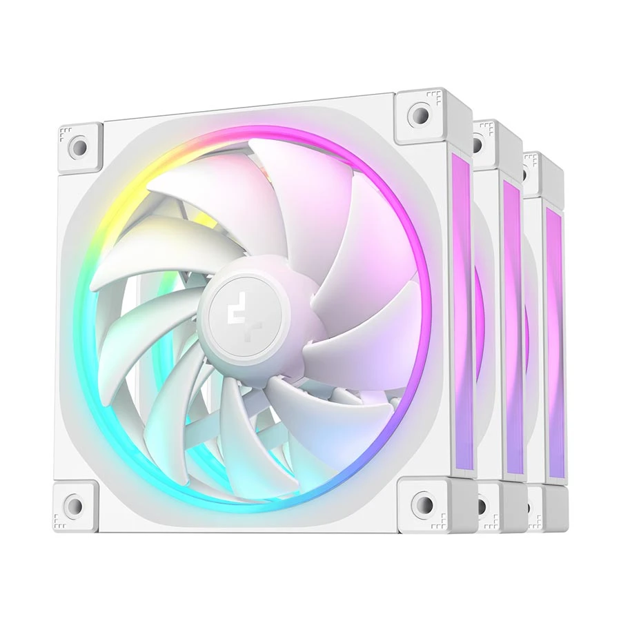 DeepCool FL12 WH-3 IN 1 ARGB (3xFAN) Casing Cooling Fan #R-FL12-WHAPN3-G