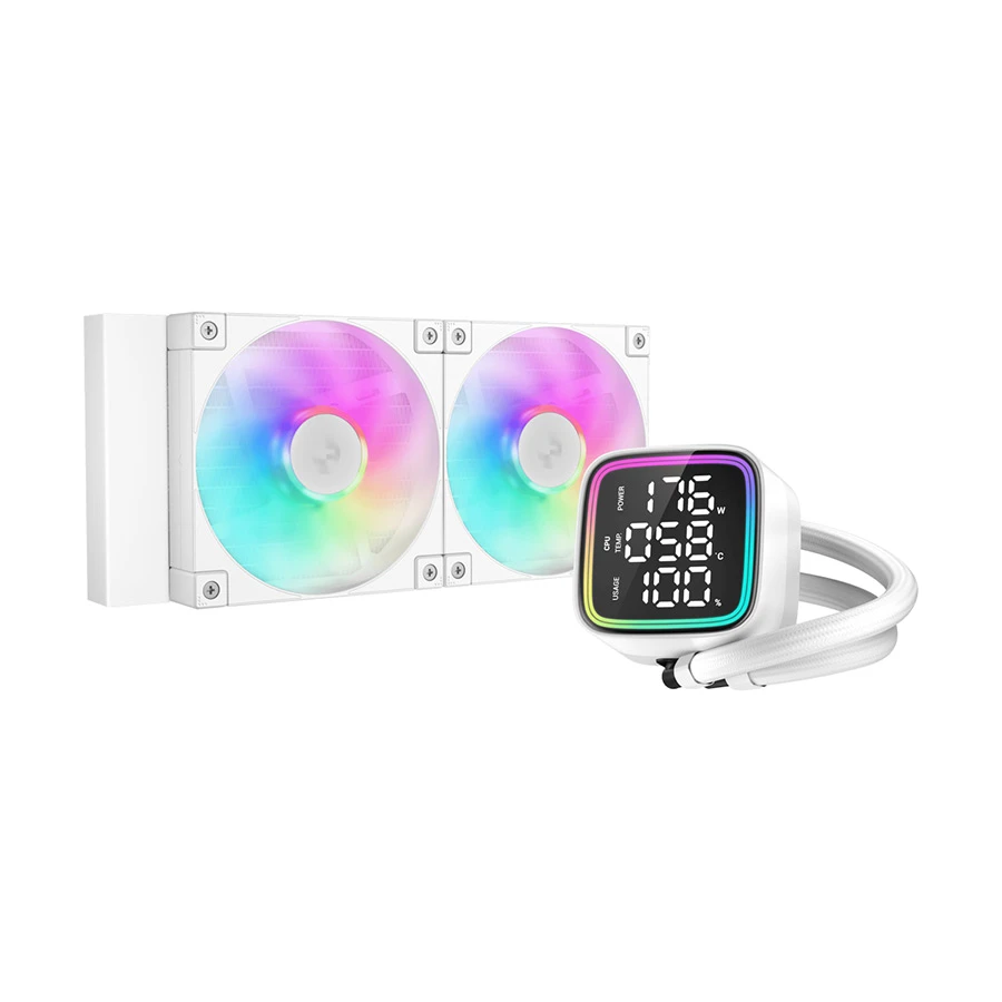 DeepCool LD240 WH ARGB 240mm AIO Liquid CPU Cooler #R-LD240-WHDMMN-G-1