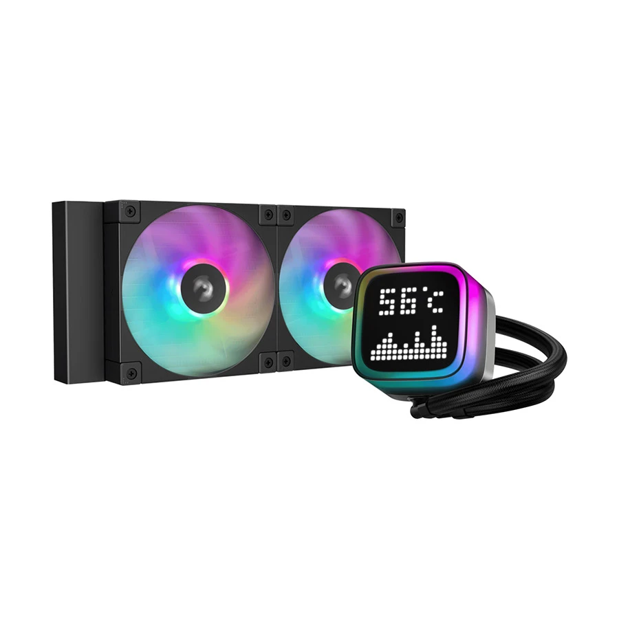 DeepCool LP240 ARGB 240mm AIO Liquid CPU Cooler #R-LP240-BKMSNC-G-1